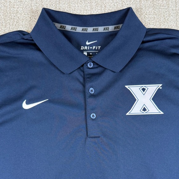 Nike Other - Nike Dri-Fit Mens XL Xavier Musketeers Blue Performance Varsity Polo Shirt